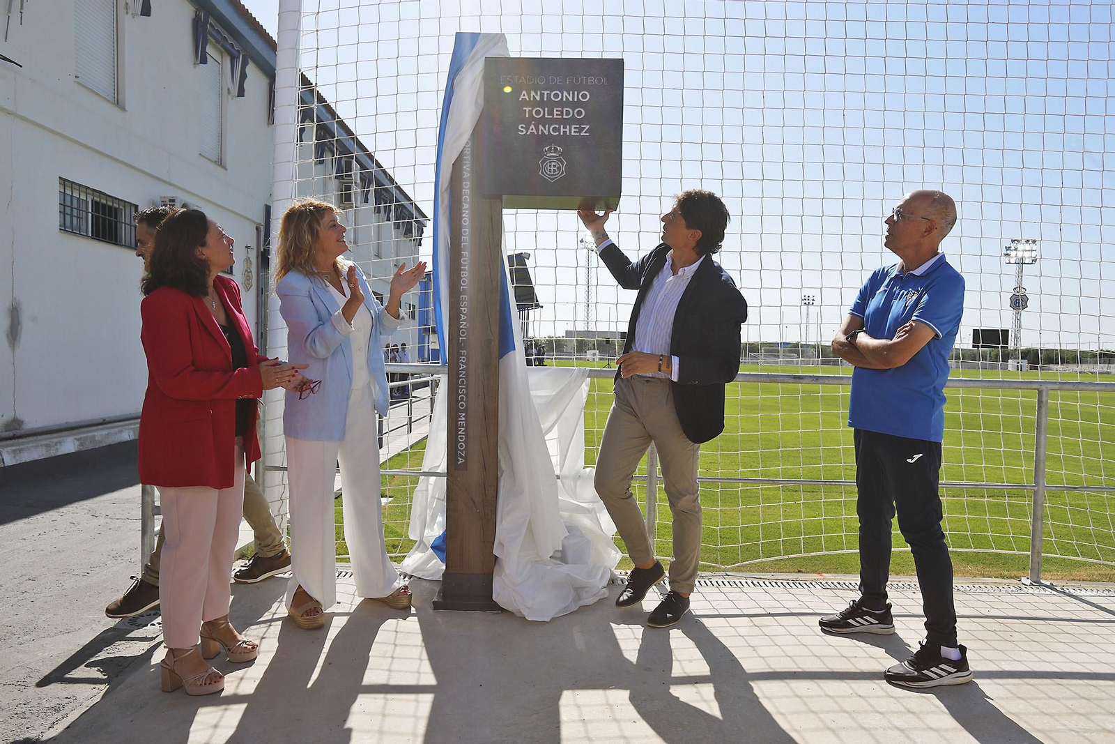 Imágenes de la inauguración del campo 1 de la Ciudad Deportiva del Real Club Recreativo de Huelva