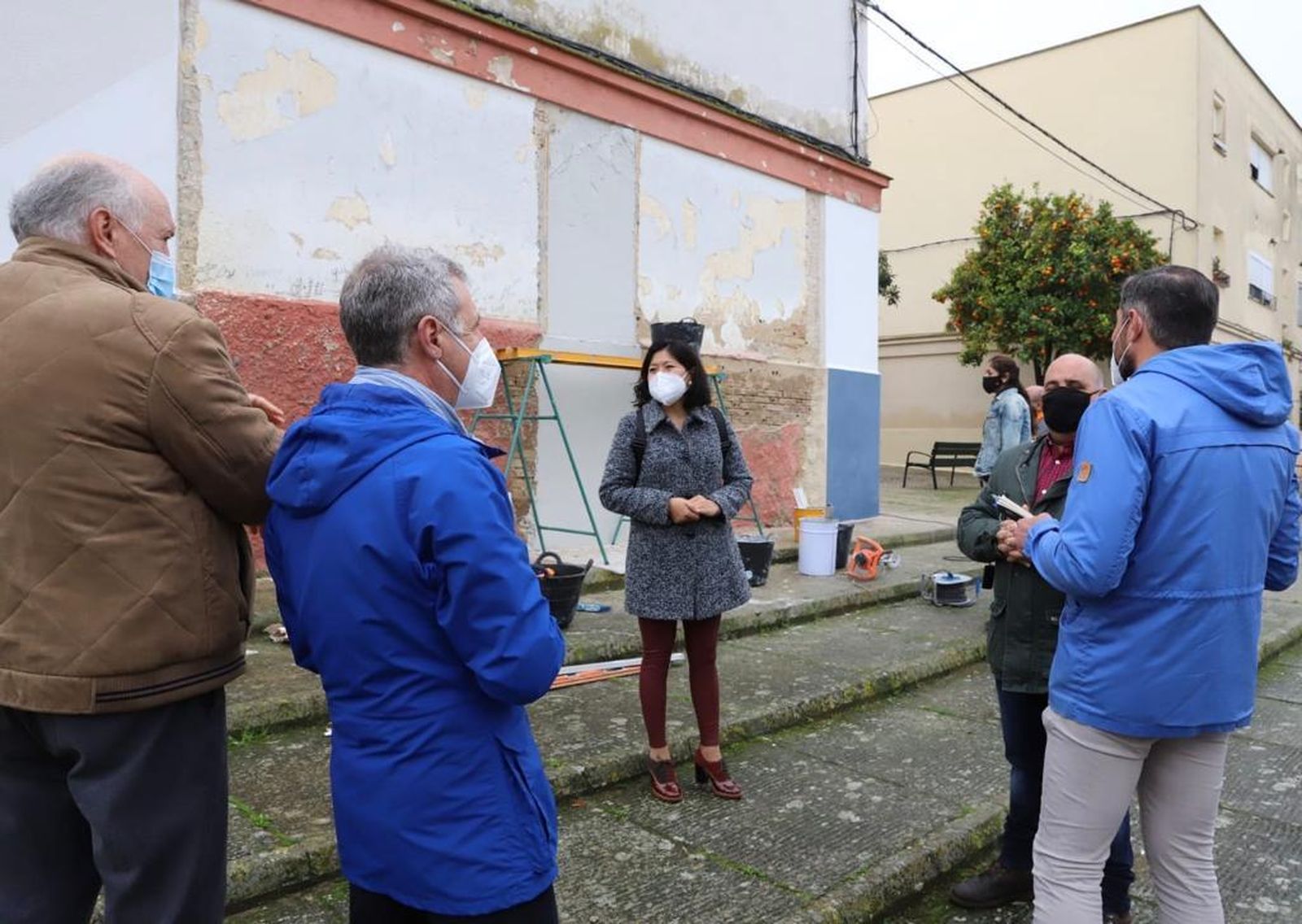 La delegada de Vivienda, Ana Hérica Ramos, en una visita a La Asunción.