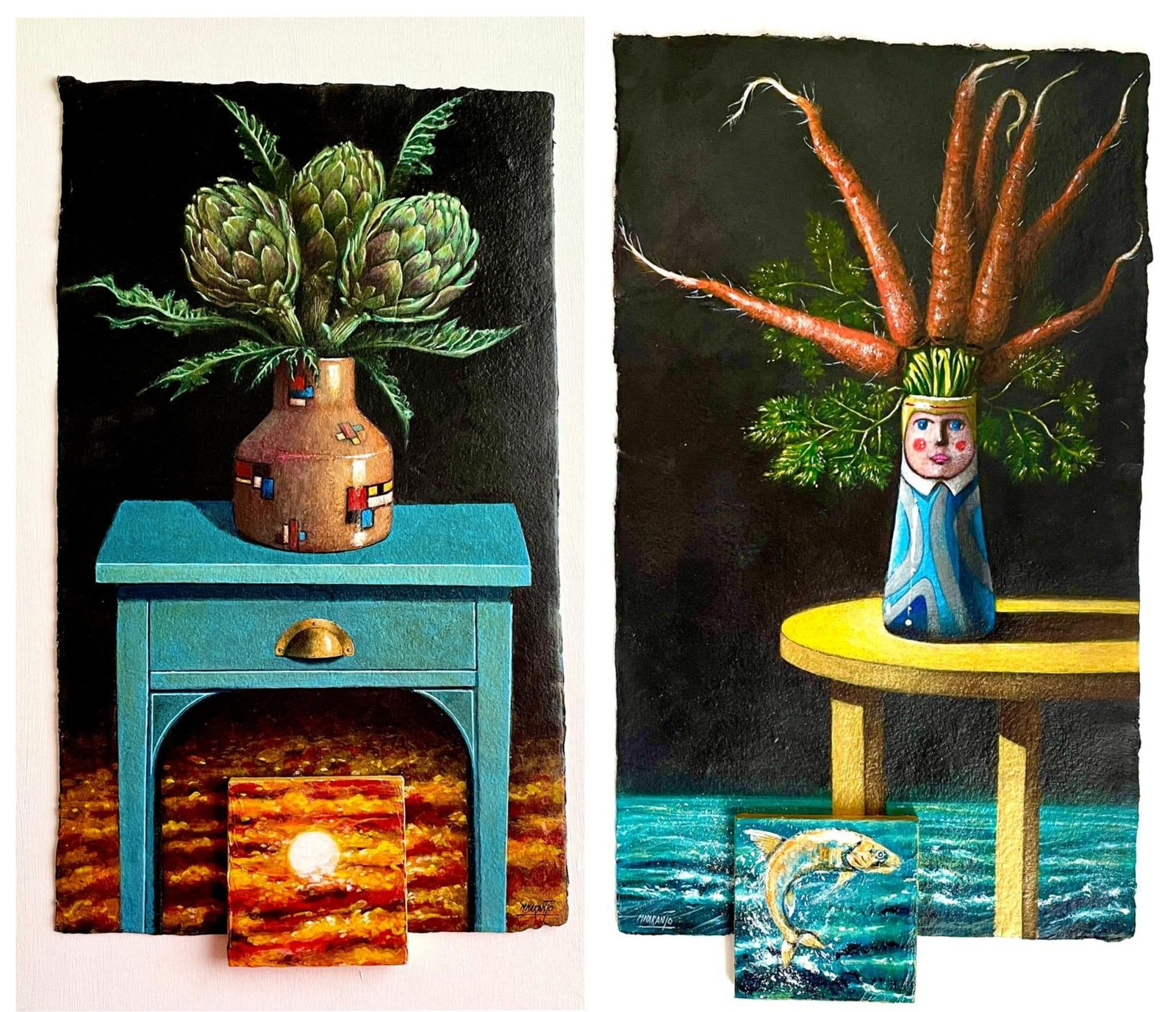 Obras de Mario Naranjo.