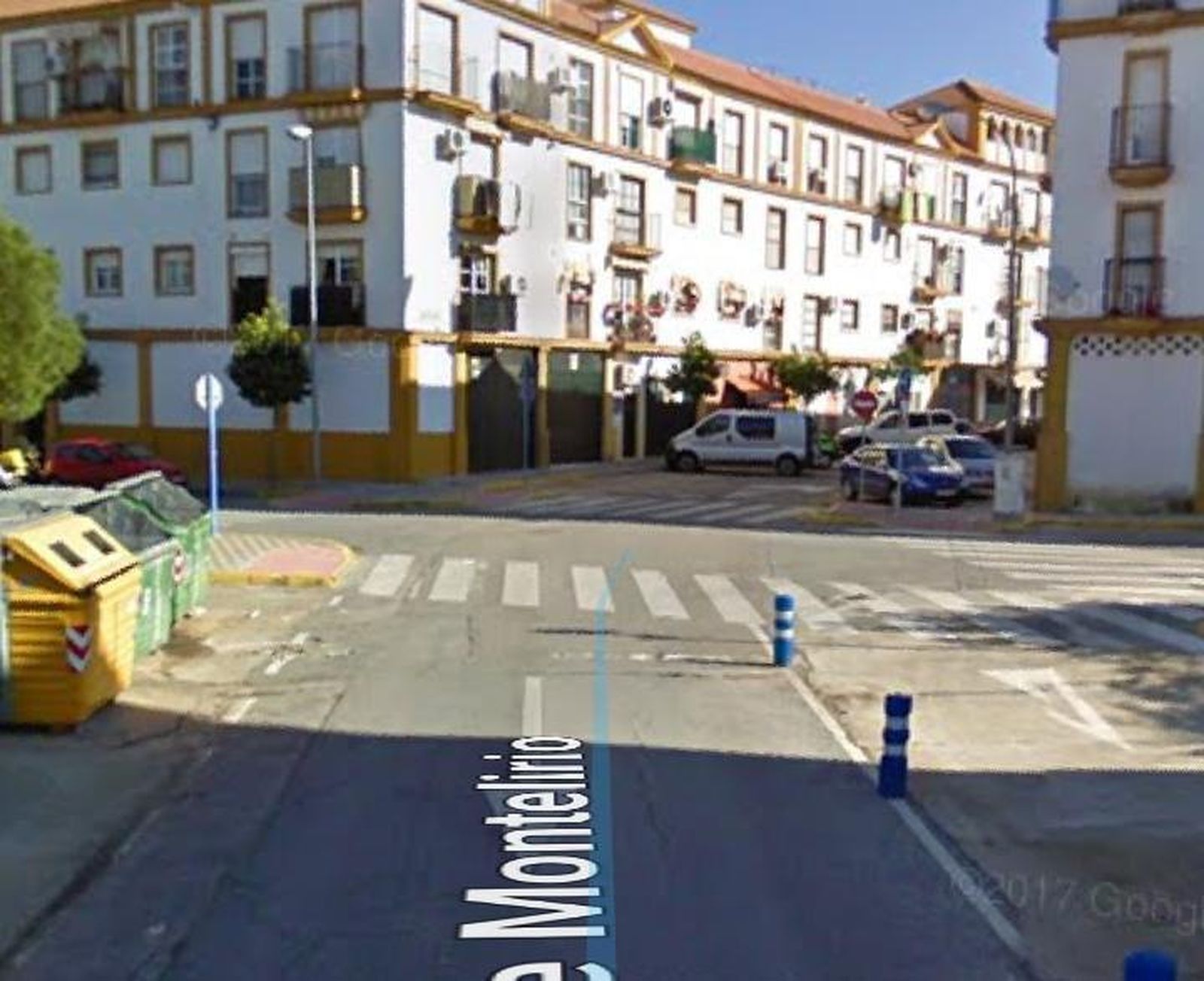 La calle Montelirio, en la que ocurrieron los hechos.