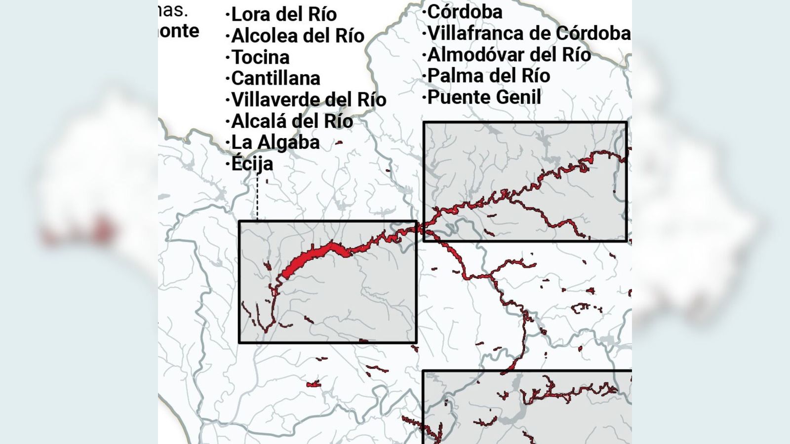 Las riberas del Guadalquivir y del Genil son las zonas más vulnerables ante inundacioens en la provincia de Sevilla.