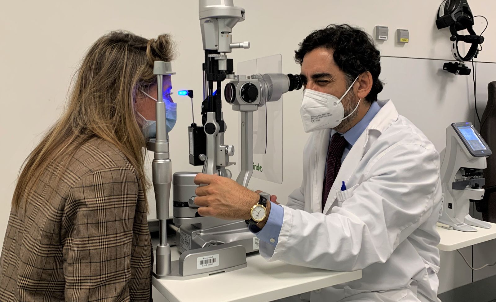 Una revisión oftalmológica en el Hospital Quirónsalud Córdoba.