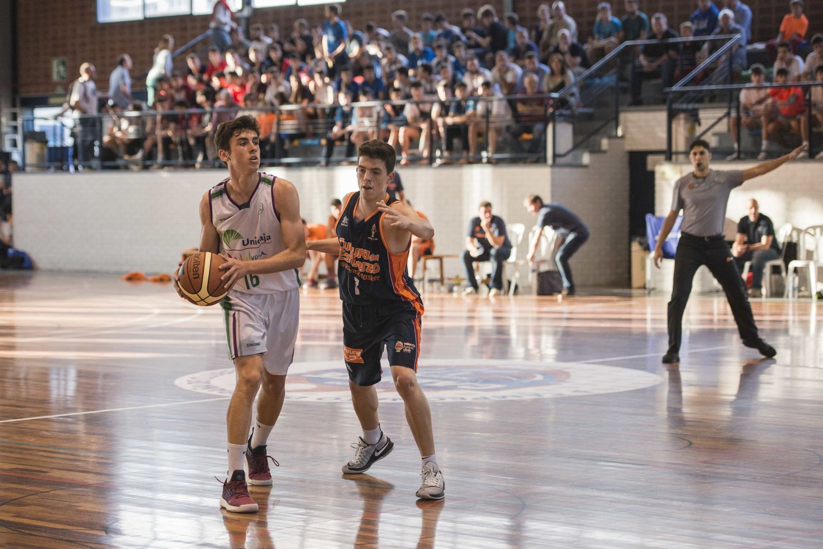 Pablo Sánchez, en un choque del Campeonato de España.