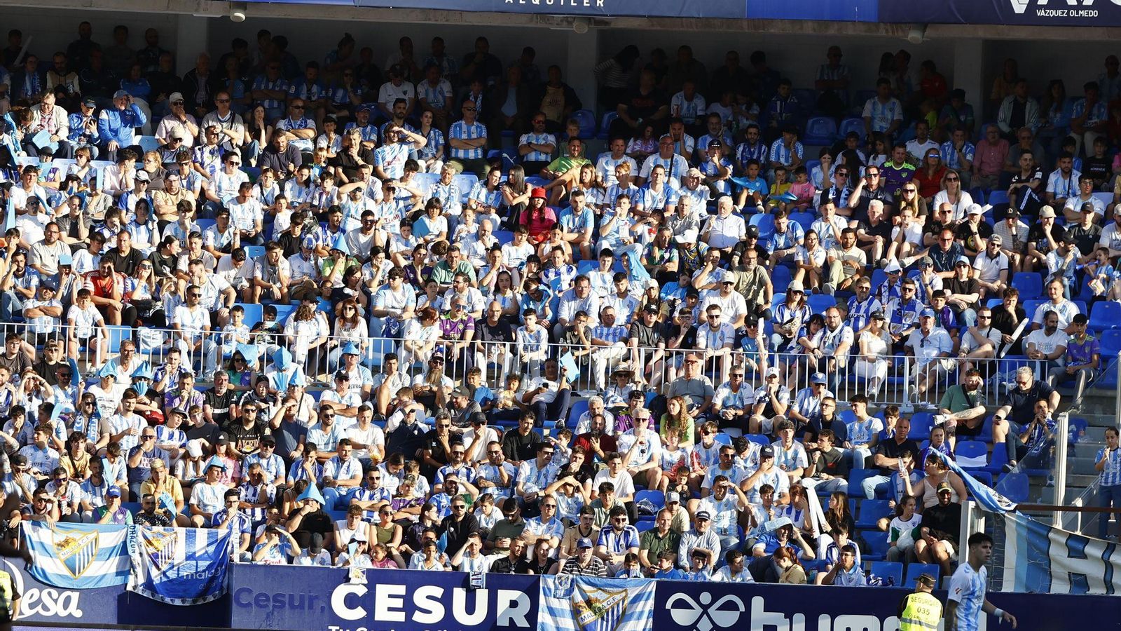 Búscate en las gradas de La Rosaleda en el Málaga CF-Castellón