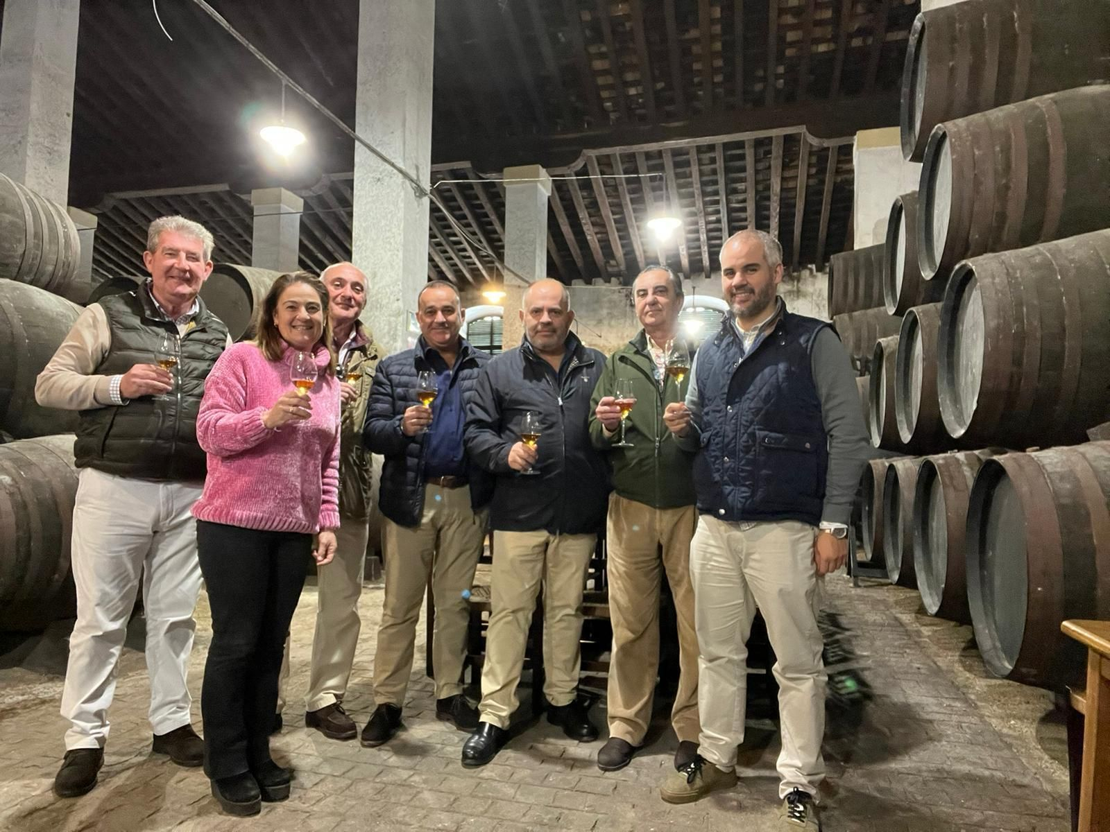 Fulgencio Messeguer, en el centro de la imagen