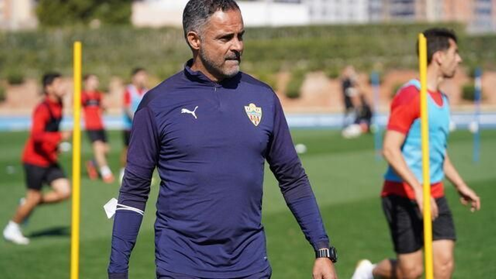 Gomes, en el entrenamiento.