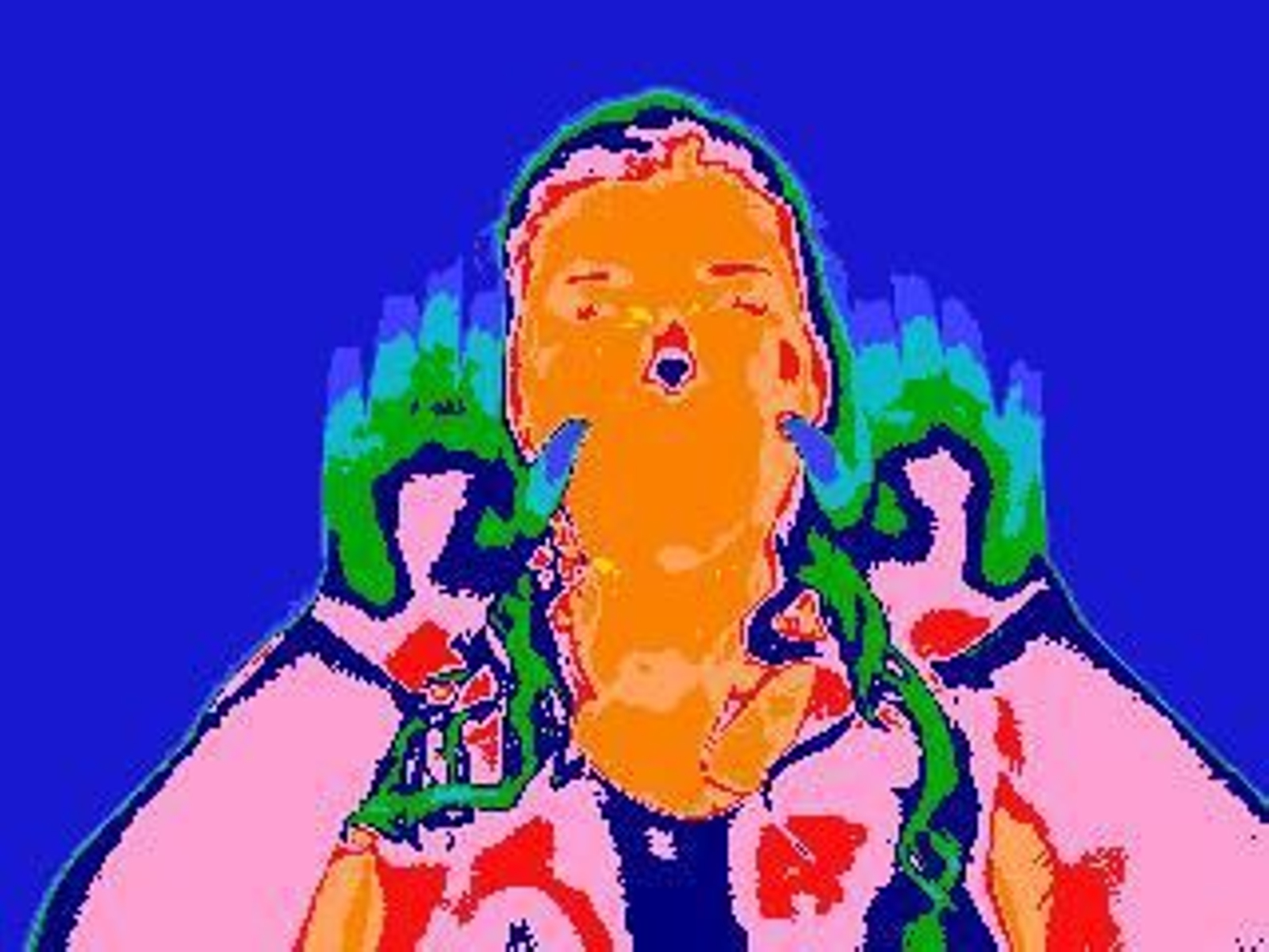 Imágenes termográficas de una persona con amor de pasión subordinada, a quienes les baja la temperatura de las manos y la nariz.