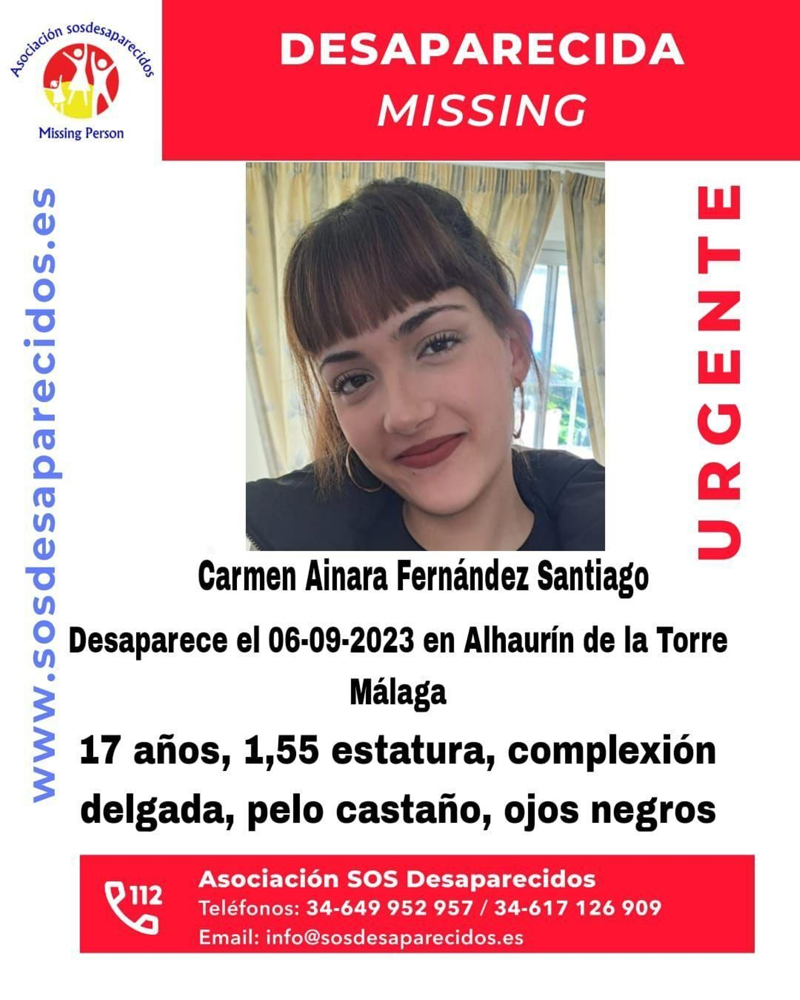 Alerta de desaparición.