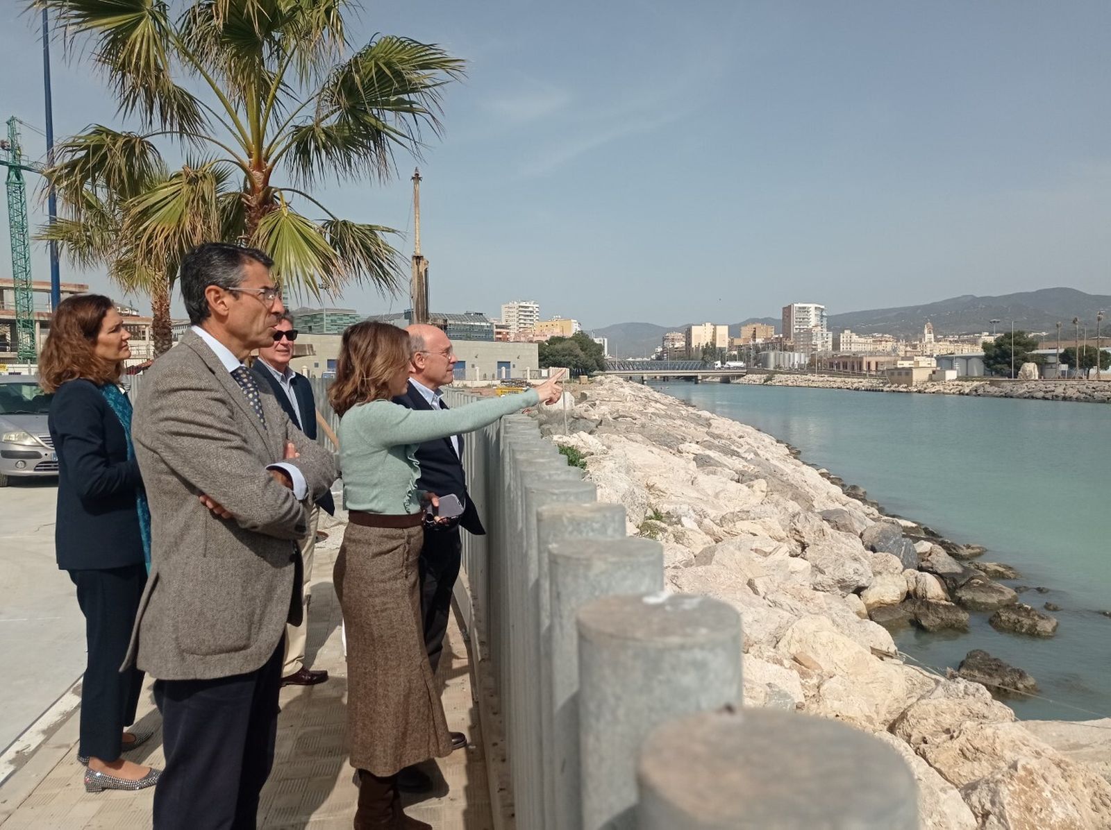 Visita a las actuaciones subvencionadas por la Consejería de Pesca.