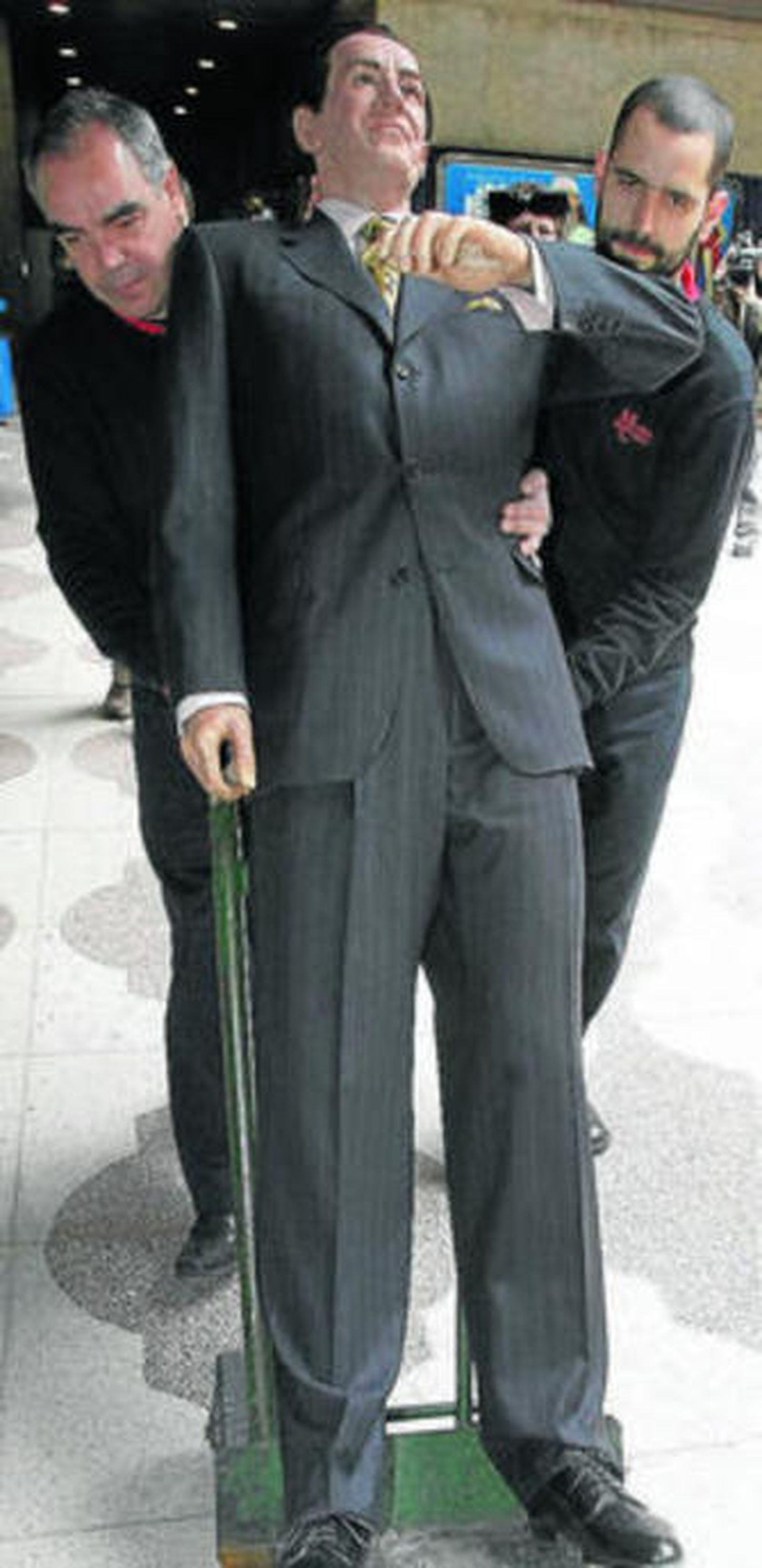 La figura de Marichalar en su salida del Museo de Cera.