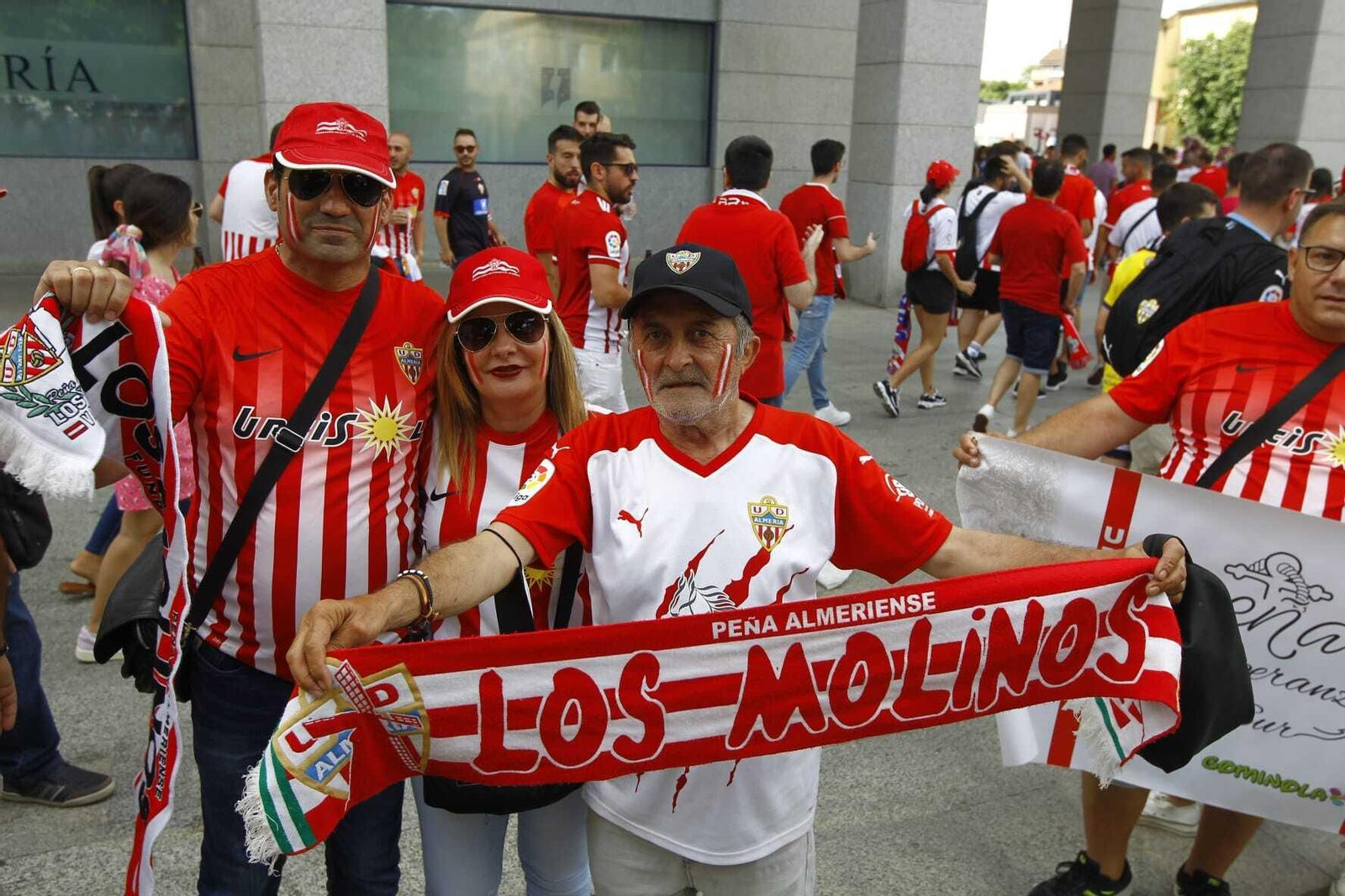 Imágenes de la afición del Almería en Leganés
