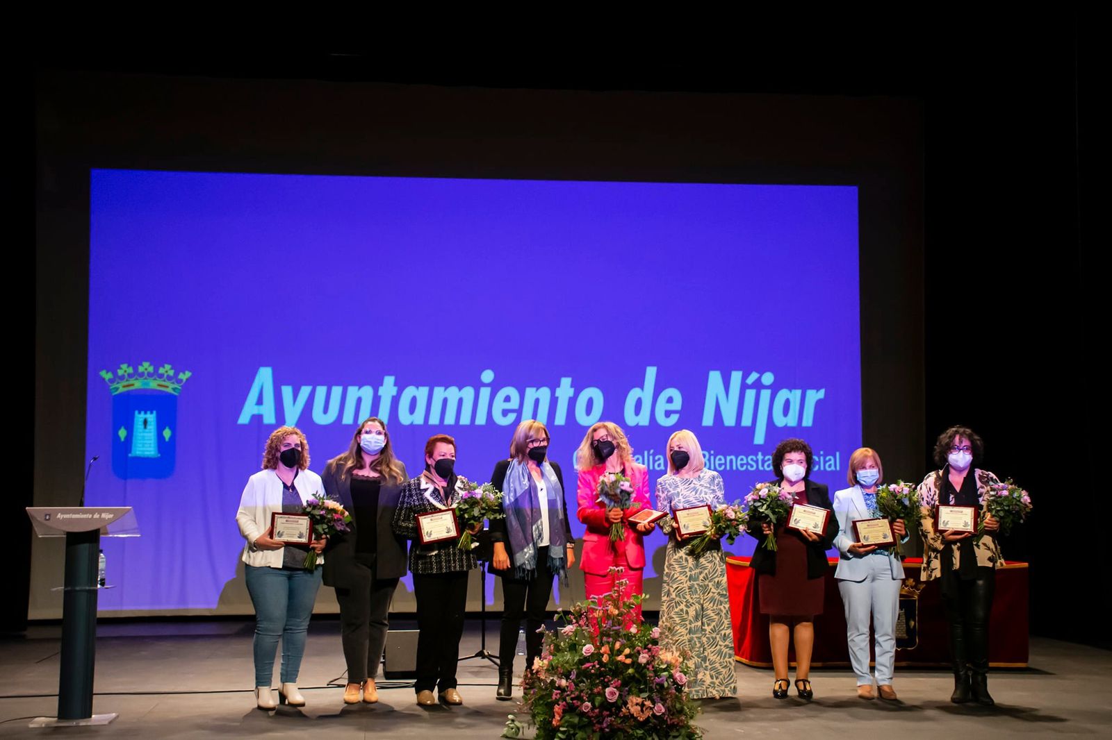 Premiadas de los VII Premios a la mujer nijareña de 2022