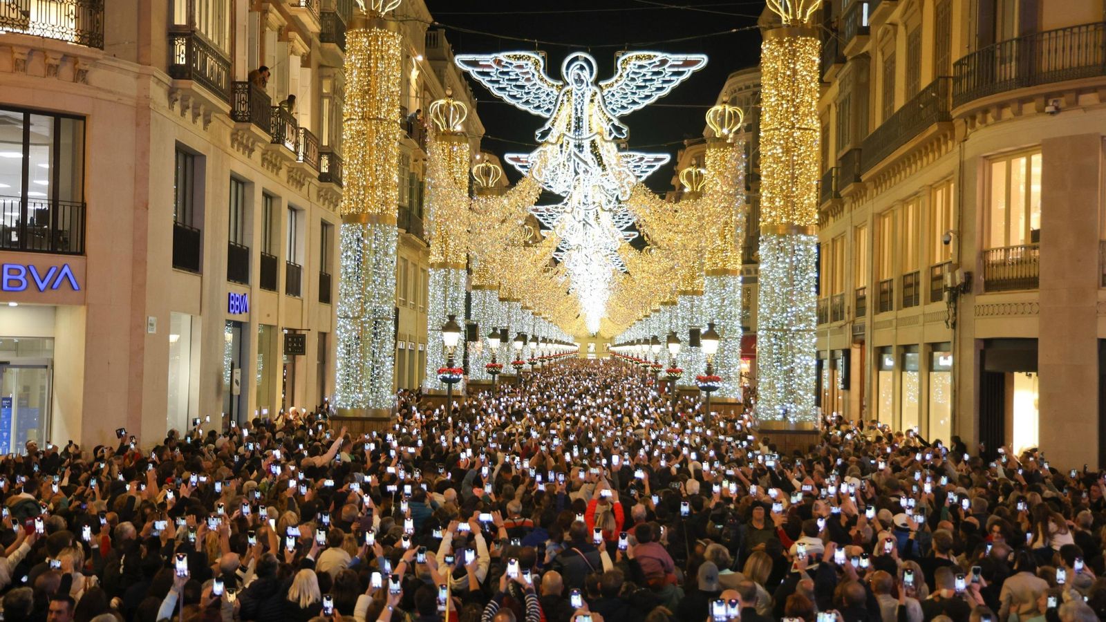 Alumbrado navideño de calle Larios.