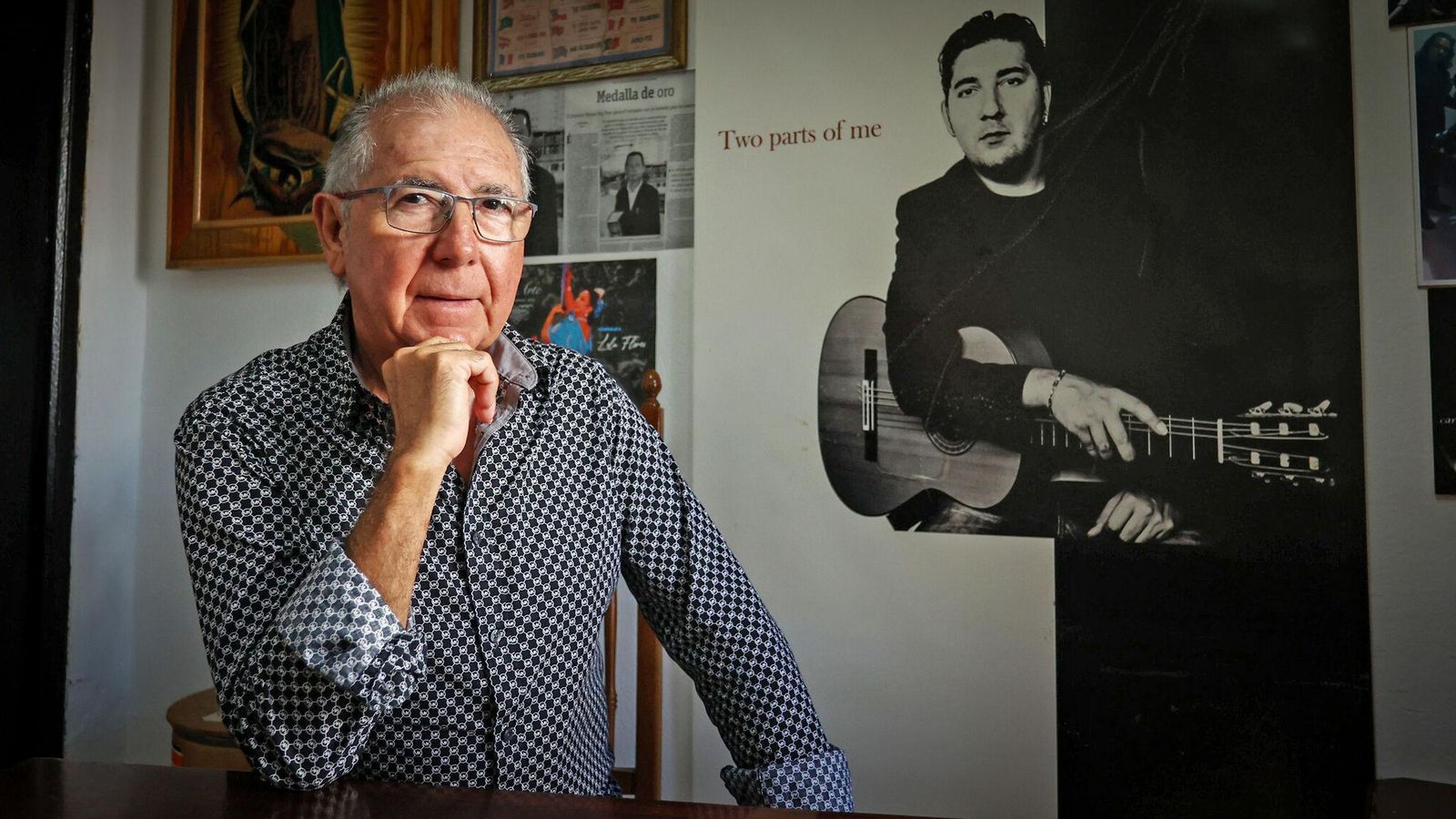 Toni Rey, en otra imagen de la entrevista.