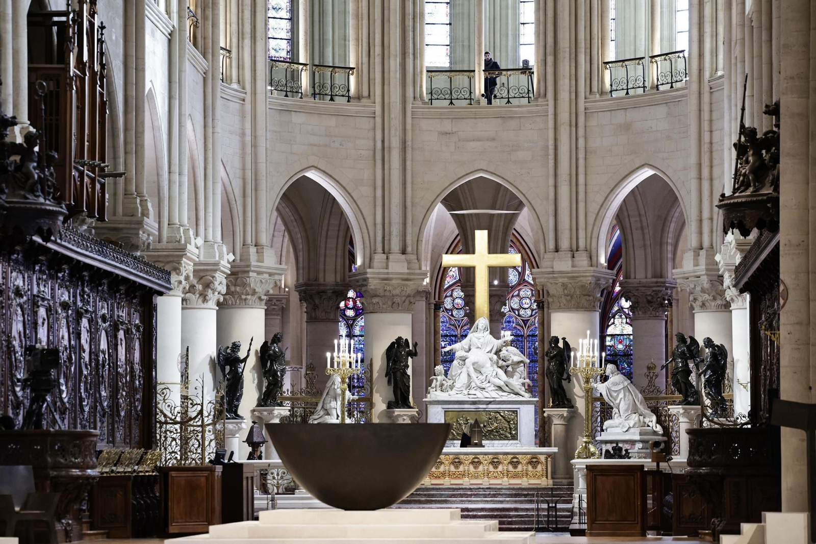 Así es el nuevo interior de Notre Dame tras la restauración Así es el nuevo interior de Notre Dame tras la restauración