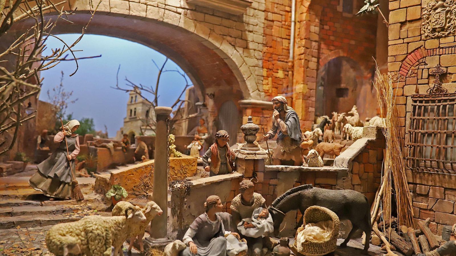 Uno de los dioramas del Museo del Belén, en la calle Circo. Uno de los dioramas del Museo del Belén, en la calle Circo.