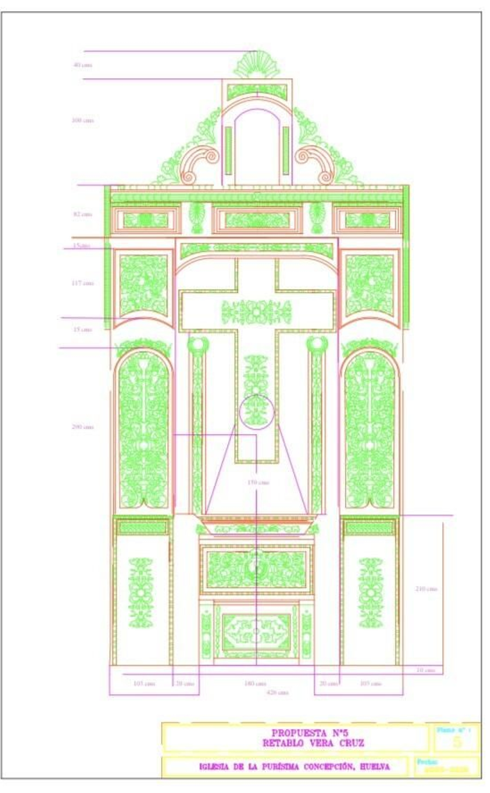 Dibujo de cómo quedará tars la restauración. Dibujo de cómo quedará tars la restauración.