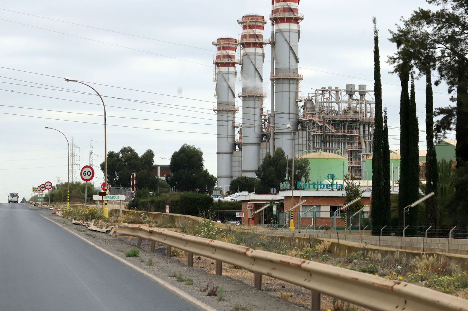 Planta de Fertiberia en la localidad de Palos.