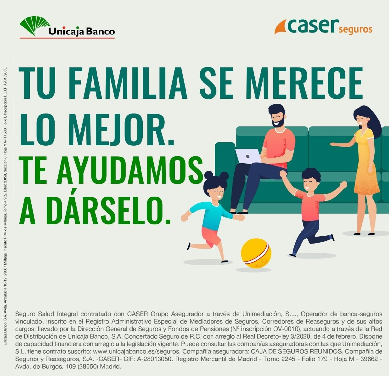 Campaña de seguros de salud de Caser que ha lanzado Unicaja Banco Campaña de seguros de salud de Caser que ha lanzado Unicaja Banco