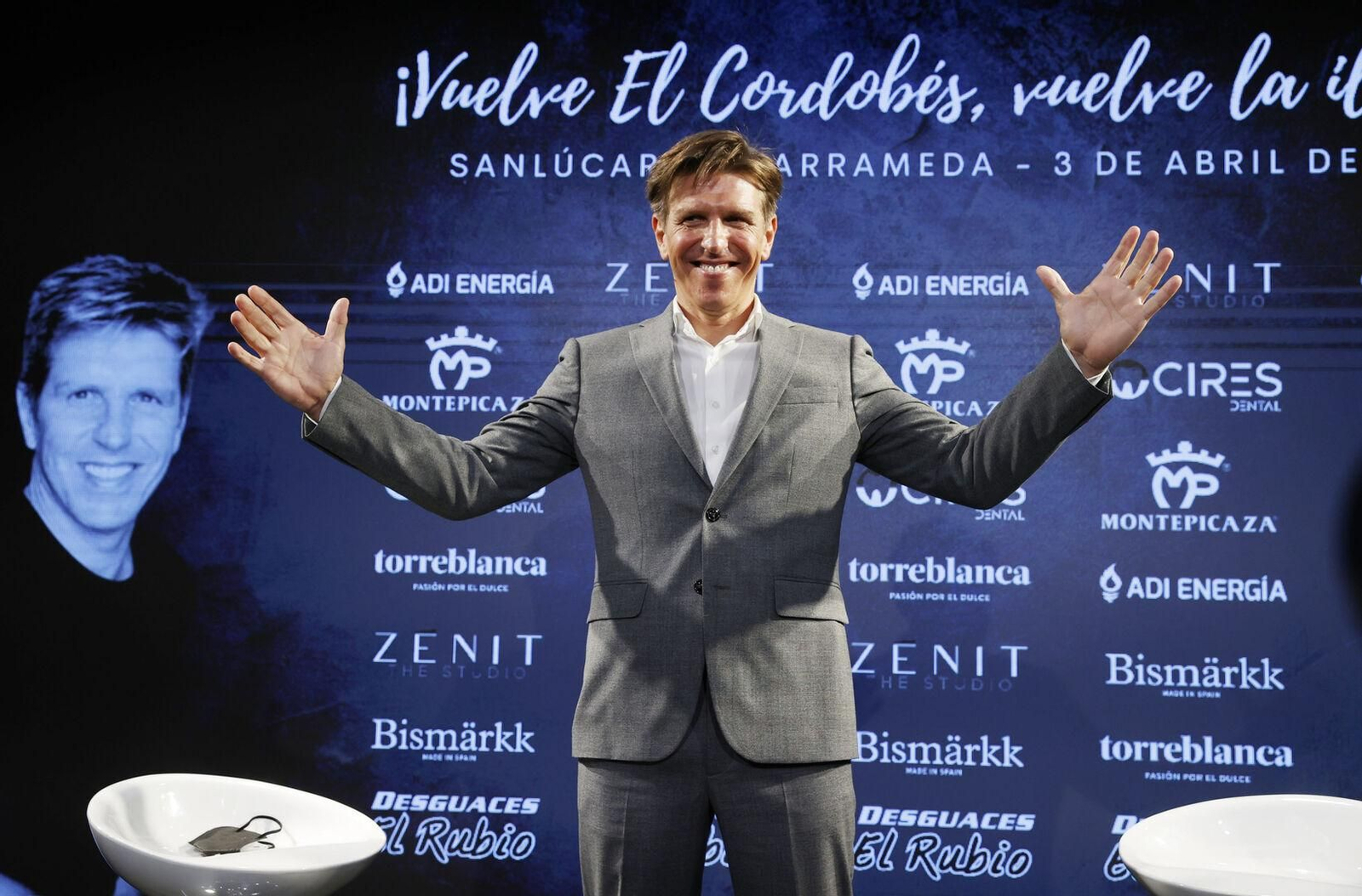 Manuel Díaz 'El Cordobés, en la presentación de su corrida de vuelta a los ruedos.