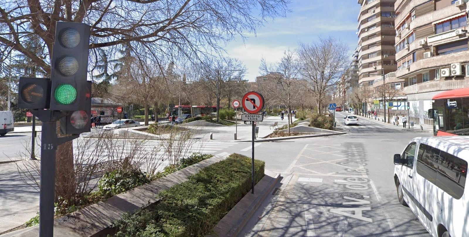 Giro que se permitirá a los vehículos.