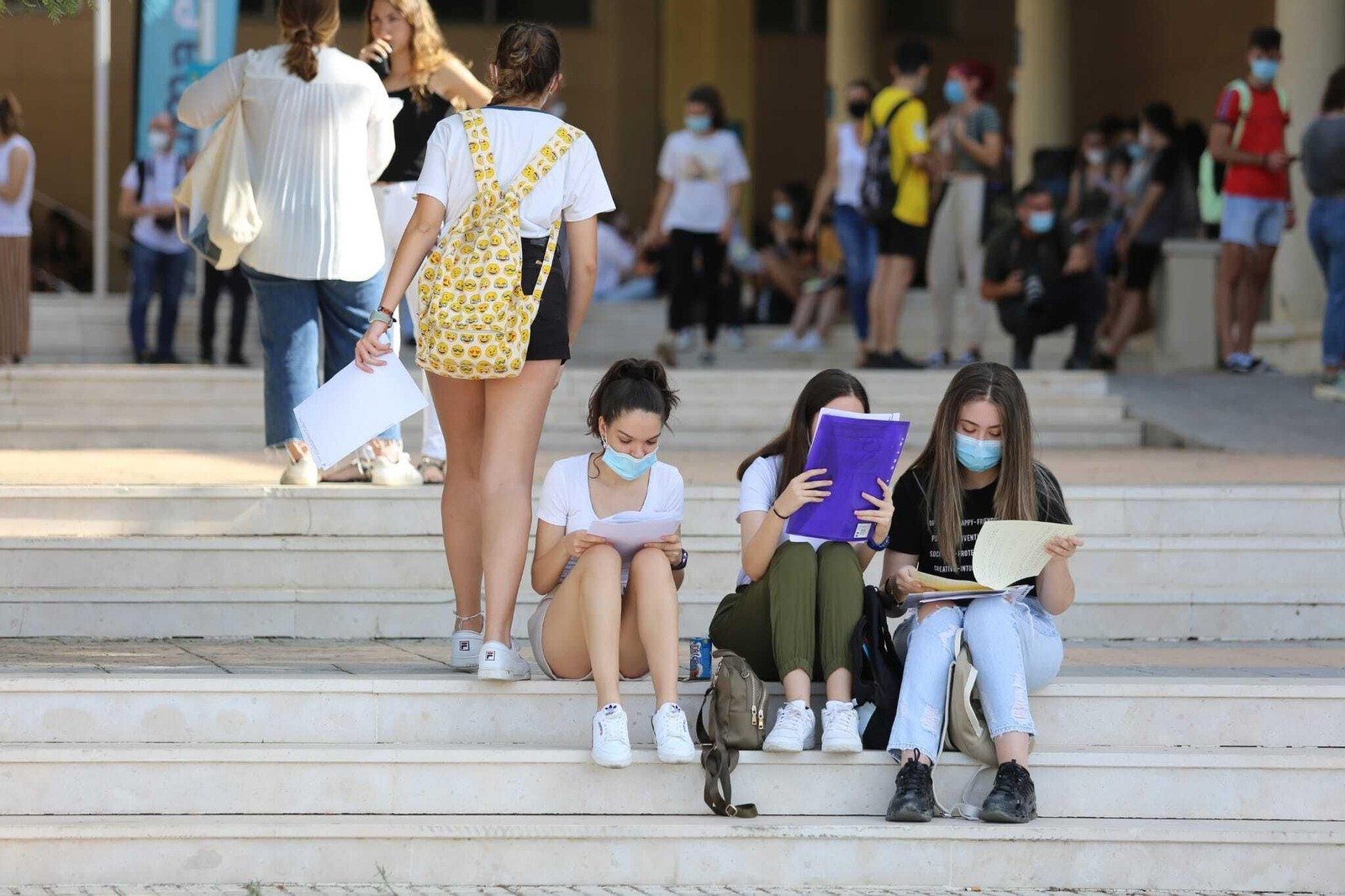 Arranca la Selectividad del coronavirus y las mascarillas en Málaga, en fotos