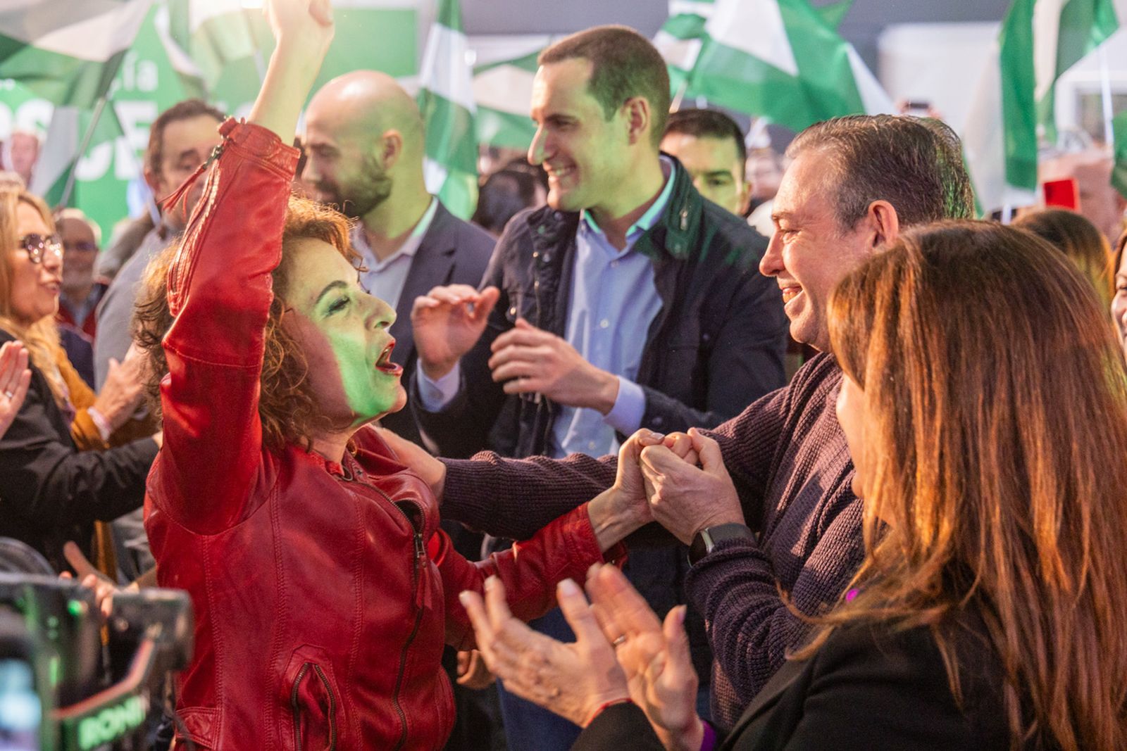 Acto en defensa de los servicios públicos para celebrar el 28F en Jaén
