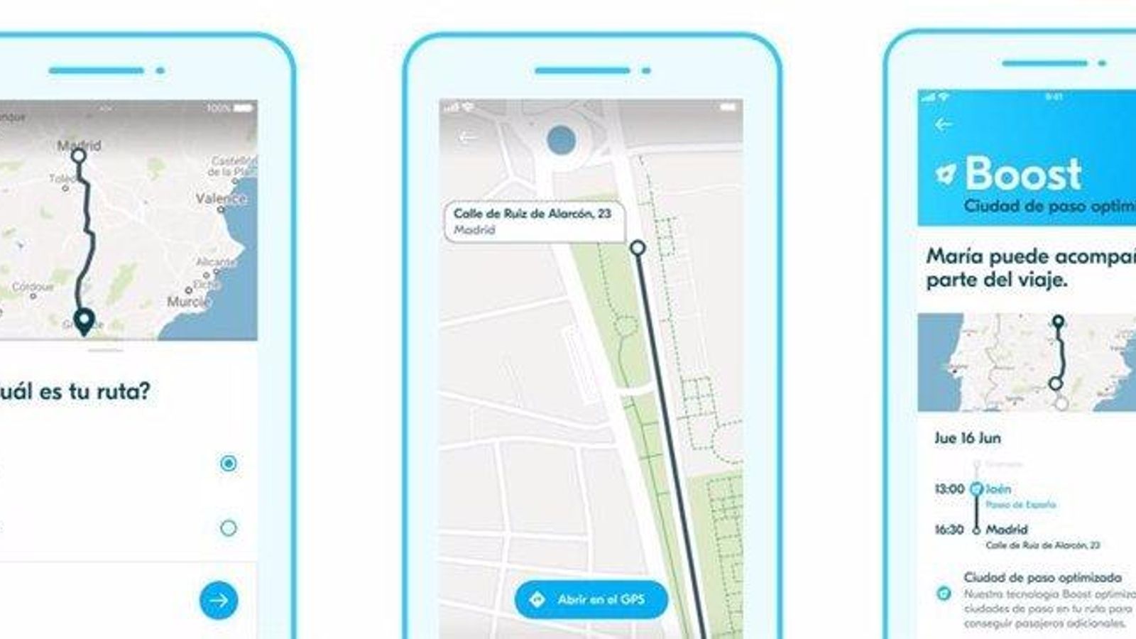 'Boost' es la nueva función de la 'app' de BlaBlaCar