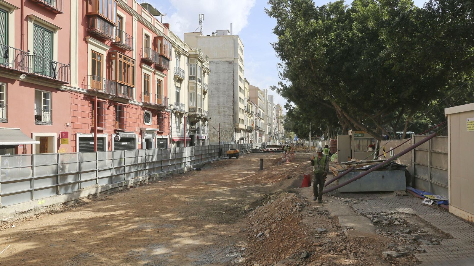 Estado en el que se encuentra el lateral norte de la Alameda.