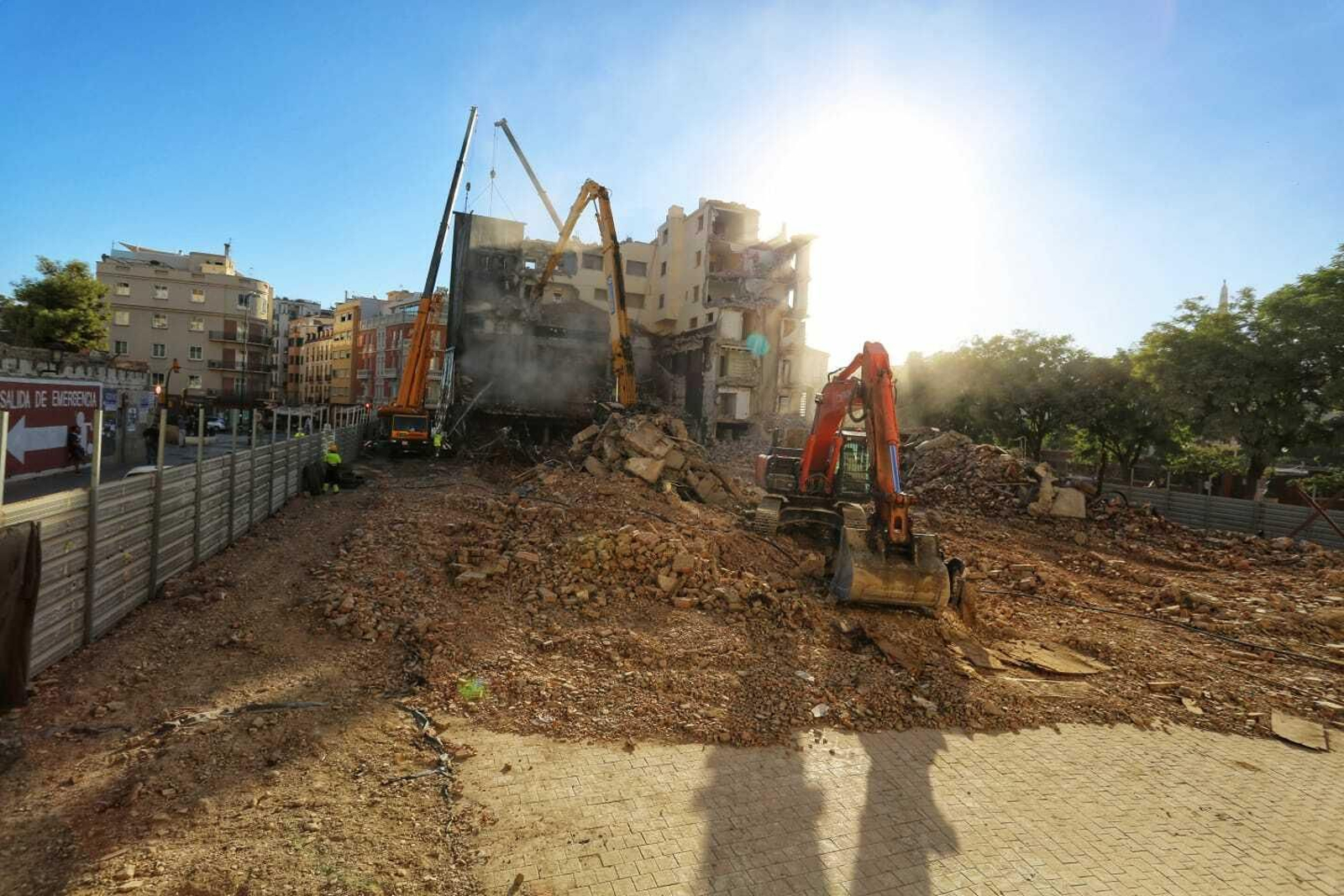 Fotos de la Alcazaba de Málaga tras el derribo del Astoria