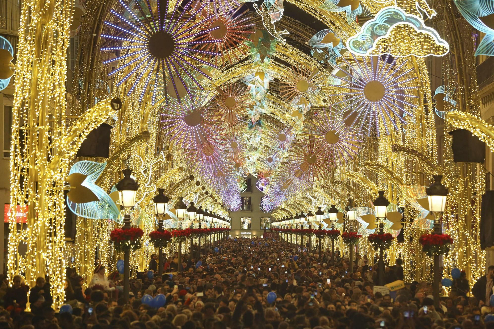 Las fotos de las luces de Navidad en Málaga Las fotos de las luces de Navidad en Málaga
