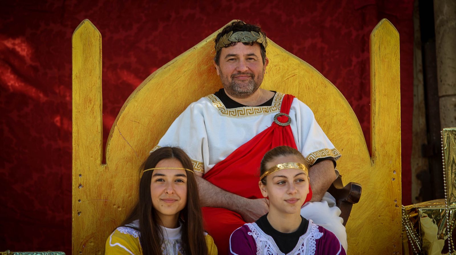 Belén viviente en la Plaza del Mercado de Jerez