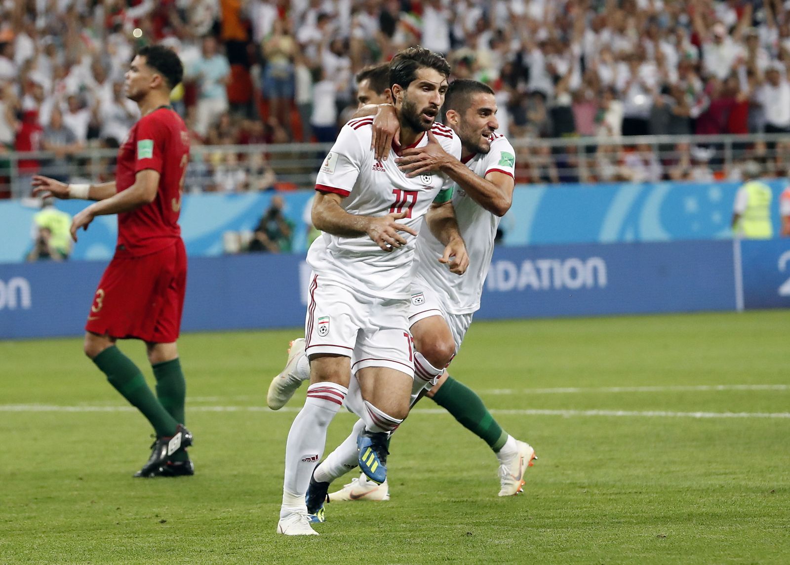 Las imágenes del Irán-Portugal