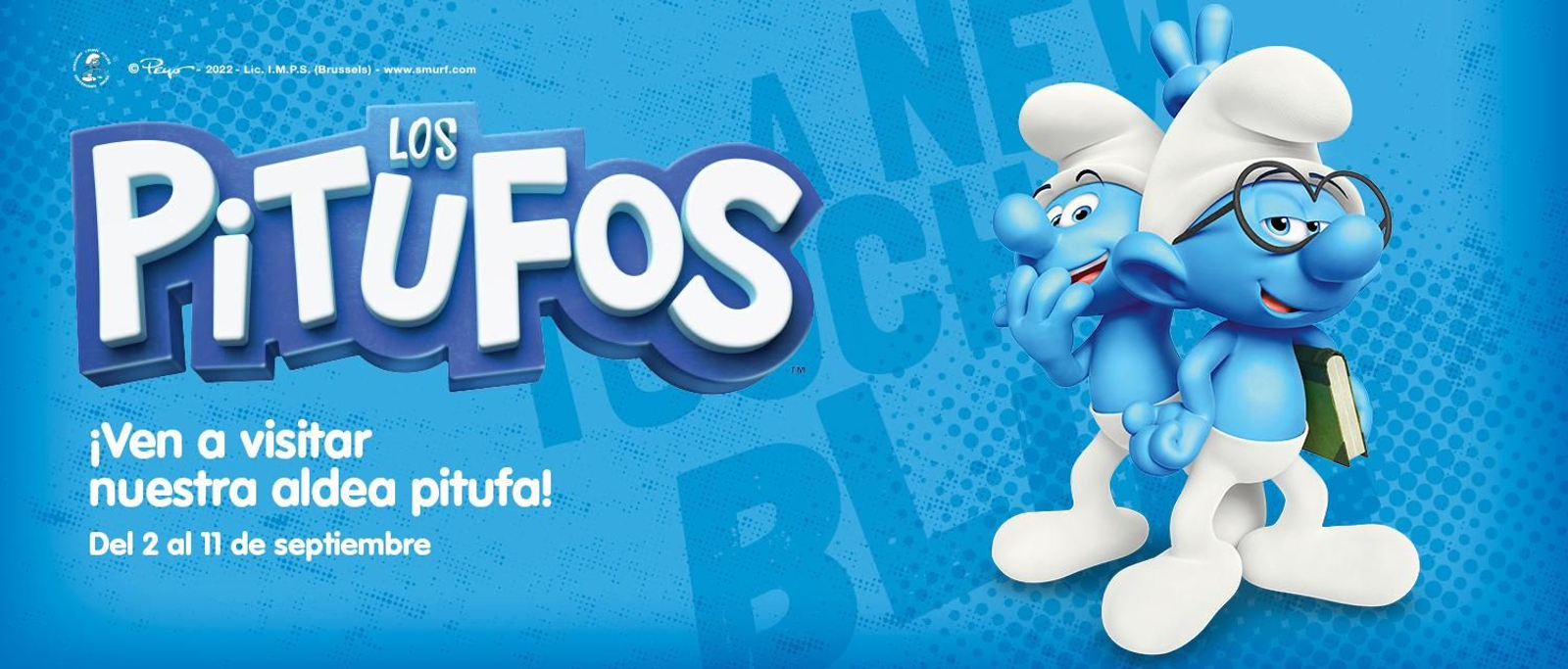 Larios Centro se transforma en una aldea pitufa.