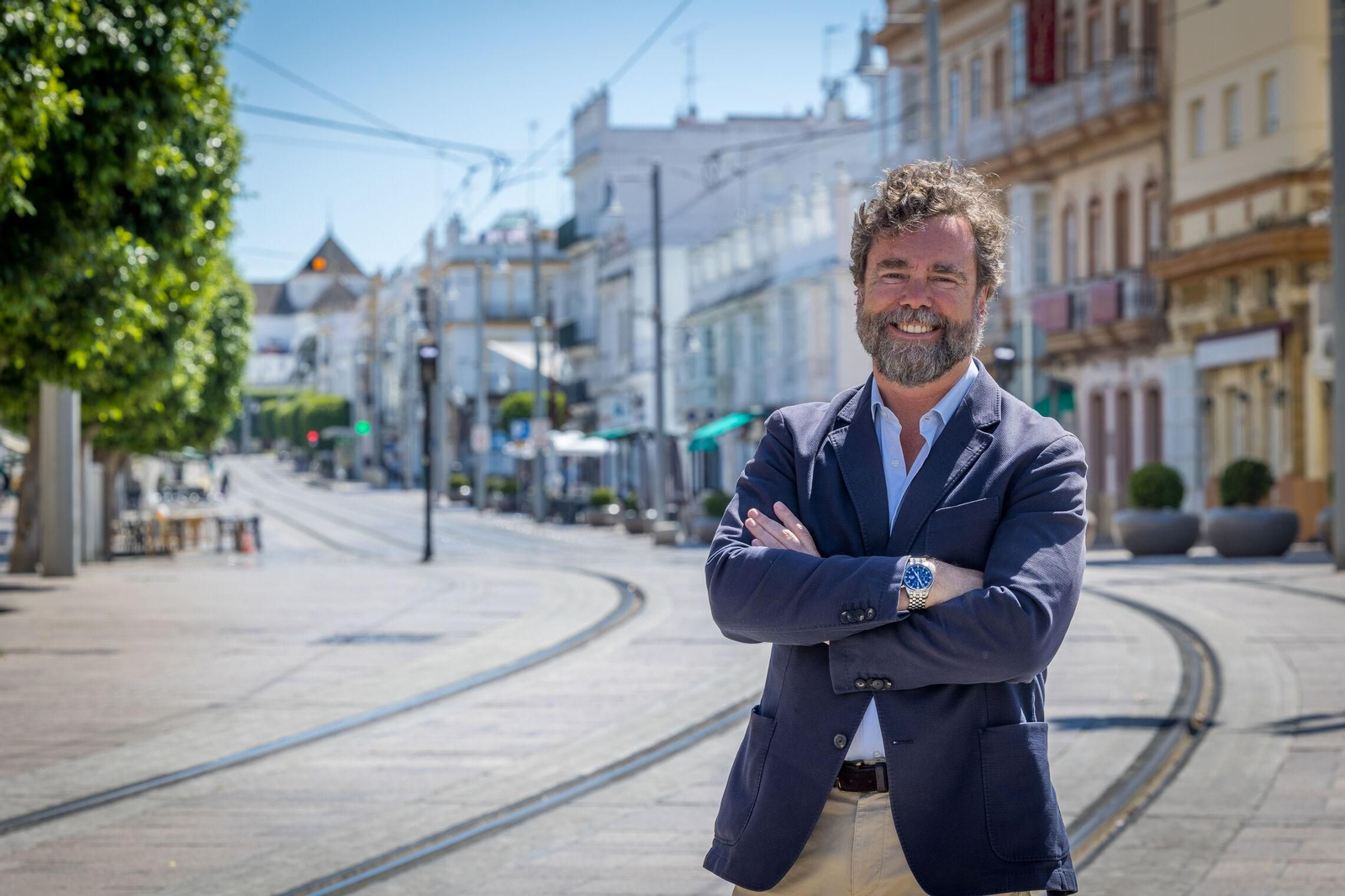 Iván Espinosa de los Monteros, fotografiado el pasado lunes en San Fernando, donde presentó su nuevo libro