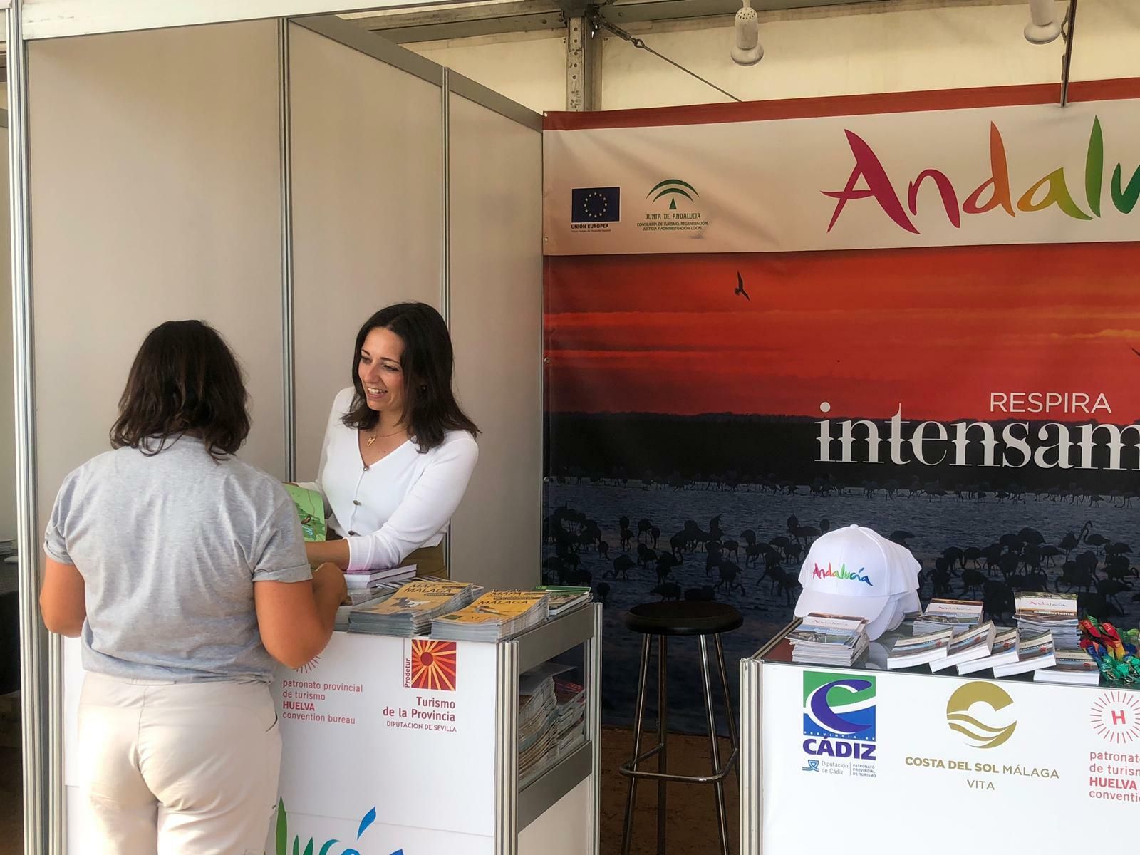 El 'stand' andaluz en el festival catalán.