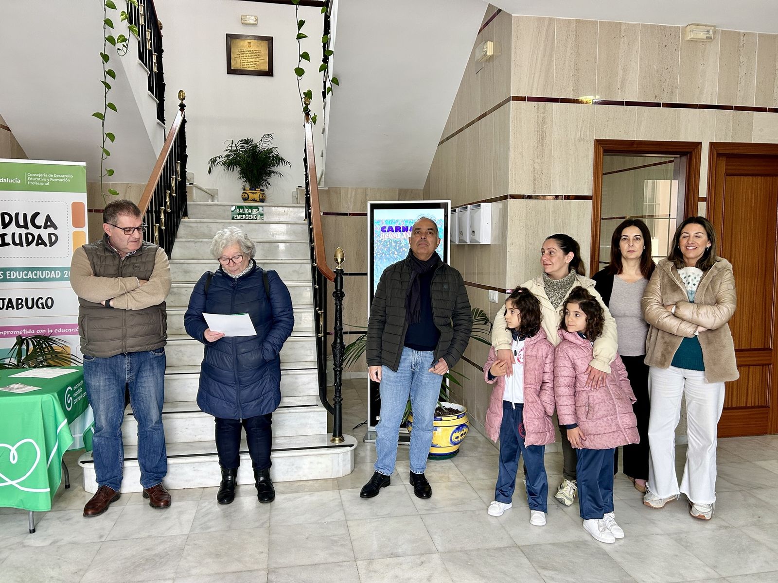 Lectura del manifiesto en Jabugo.