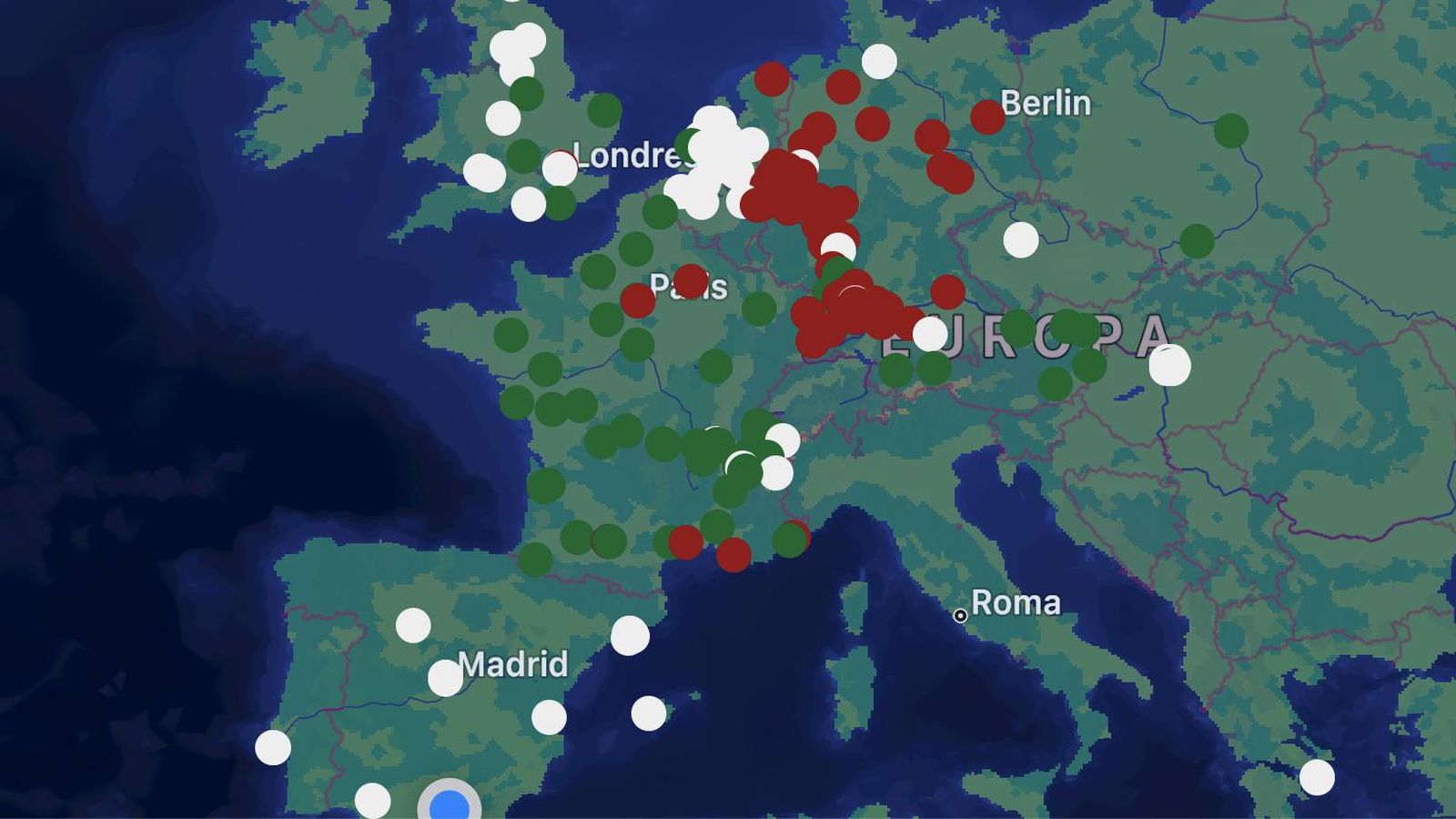Un mapa te muestra las distintas Zonas de Bajas Emisiones de Europa