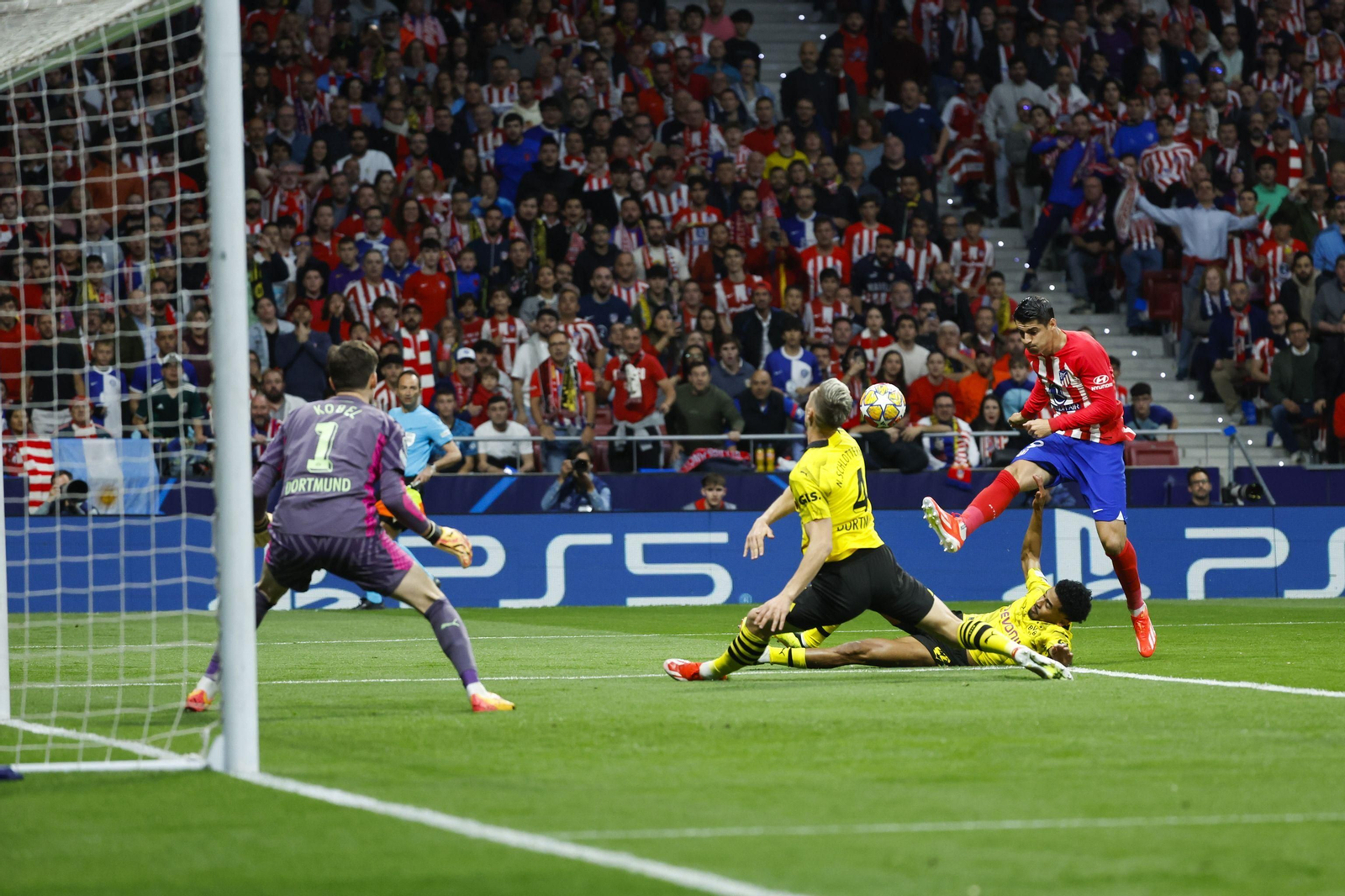 El Atlético de Madrid - Borussia Dortmund, en fotos