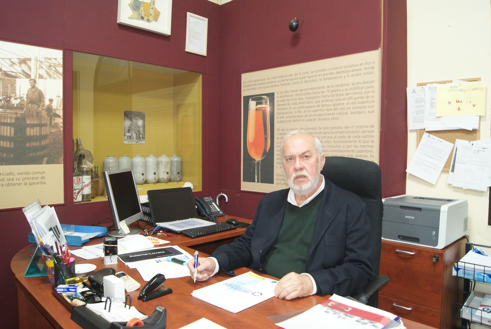 Manuel Infante, en su despacho.