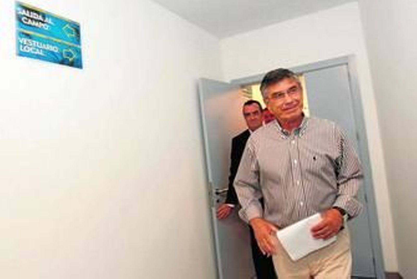 Julio Peguero, el día de su despedida oficial como director deportivo del Cádiz.