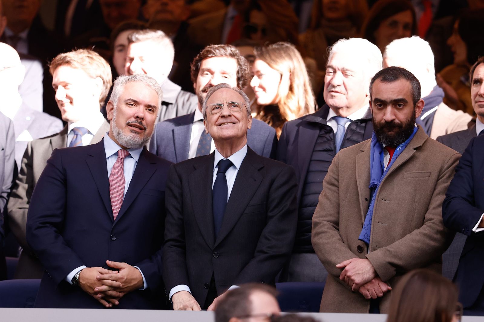 Mohamed El Assy, CEO del club, asistió al palco del Bernabéu con Florentino Pérez