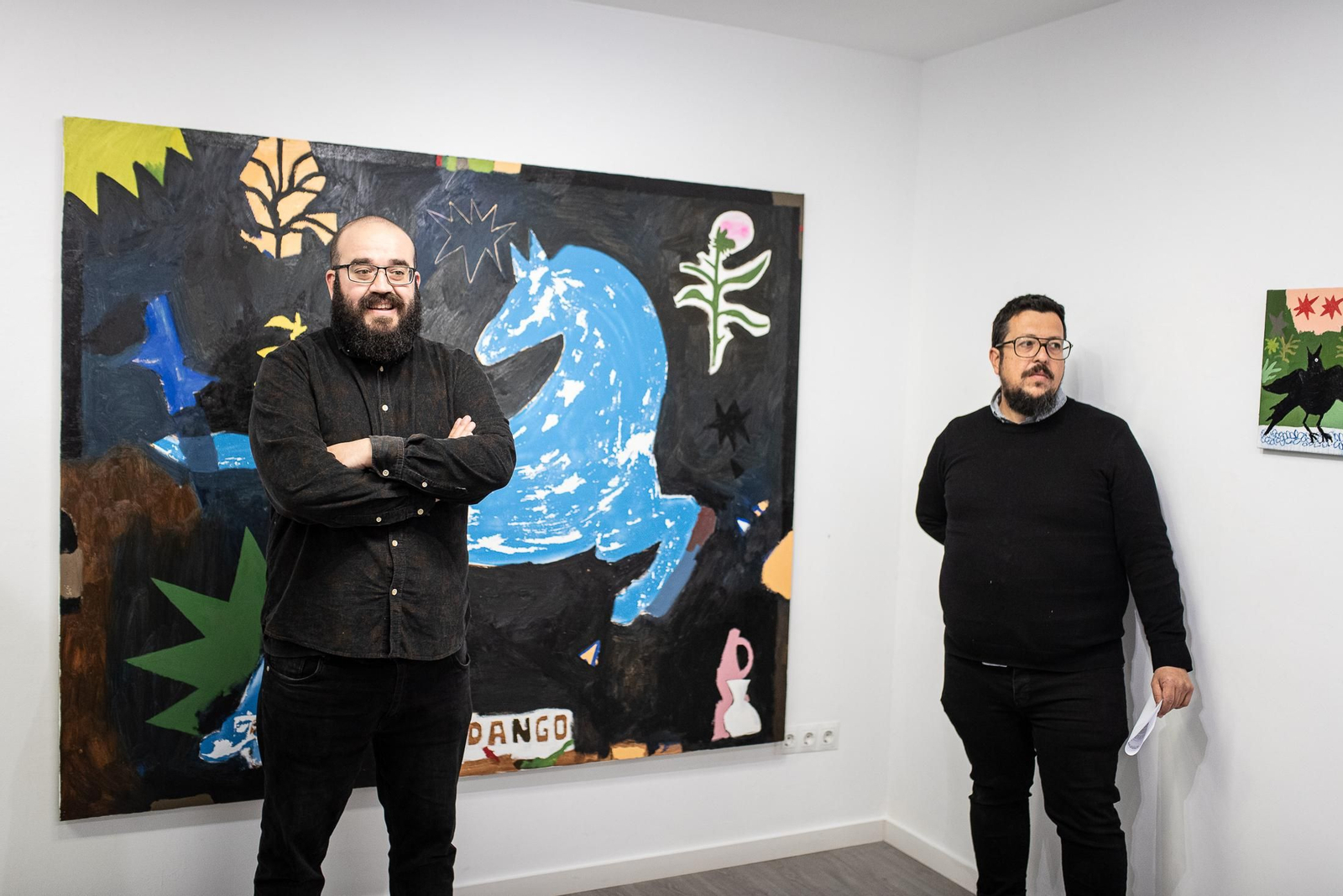 Imágenes de la inauguración de la exposición de Agus Díaz Vázque " Y bebió agua de una fuente"