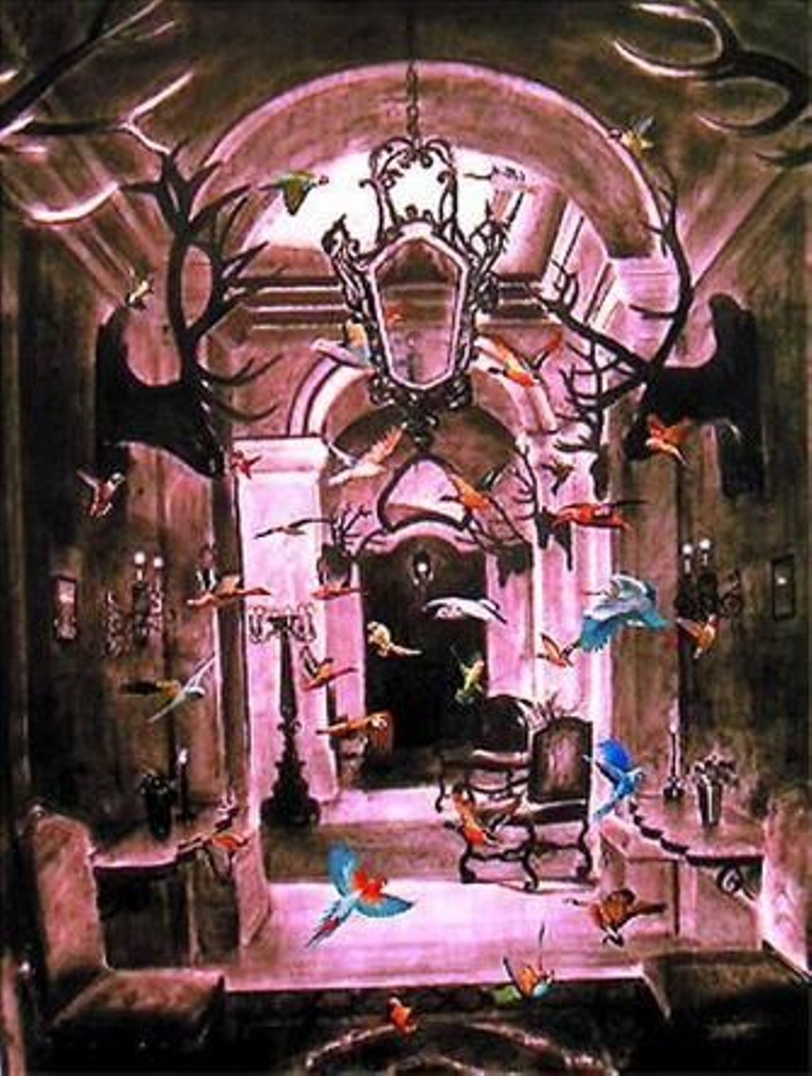 'Hay vida'. Carboncillo y óleo/papel. 2008.