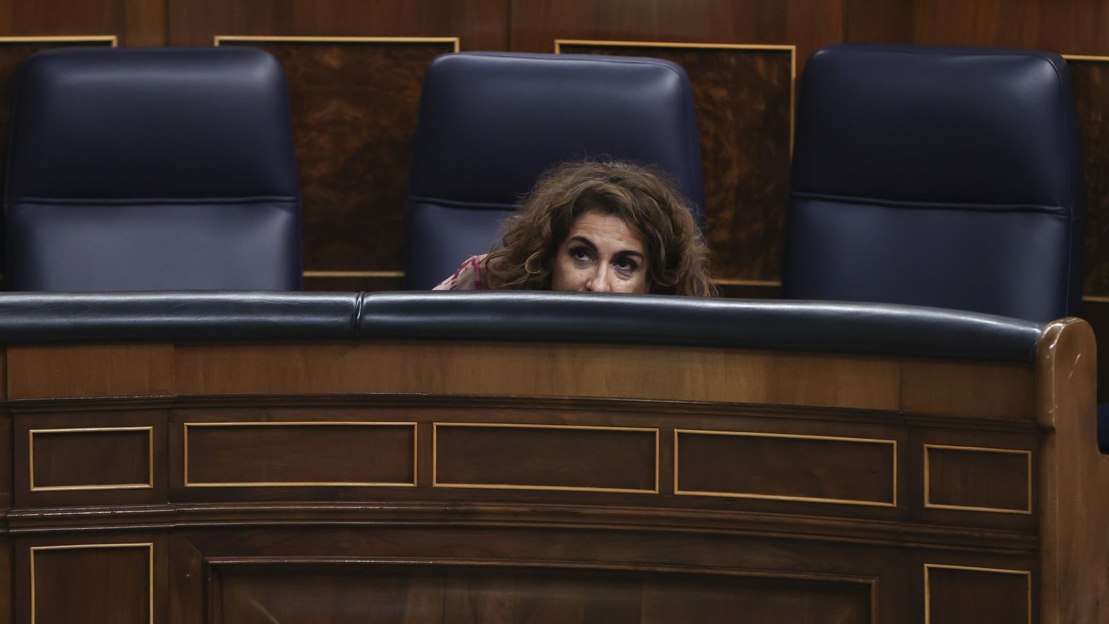 La ministra de Hacienda, María Jesús Montero, en el Congreso de Diputados.