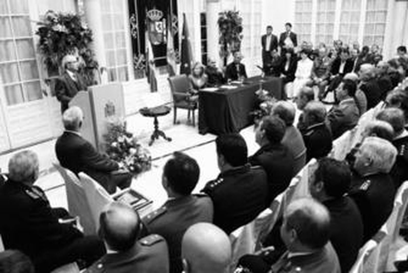 José Antonio Carrillo Salcedo, durante su discurso, ayer, en Sevilla.