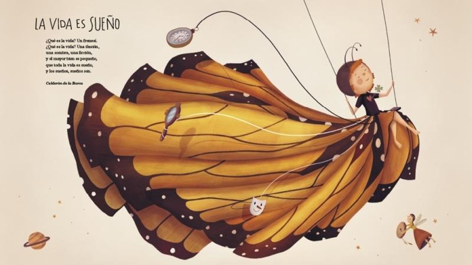Dibujo dedicado a ‘La vida es sueño’, de Calderón de la Barca.