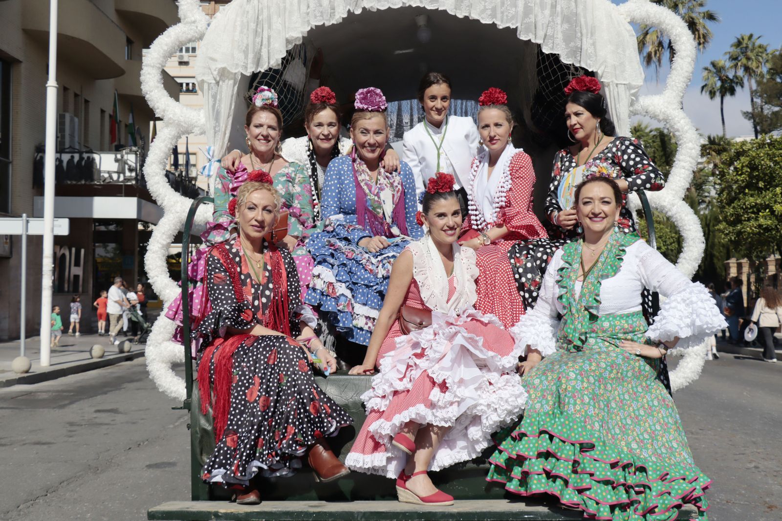 Imágenes de los carros de la Hermandad del Rocío de Huelva
