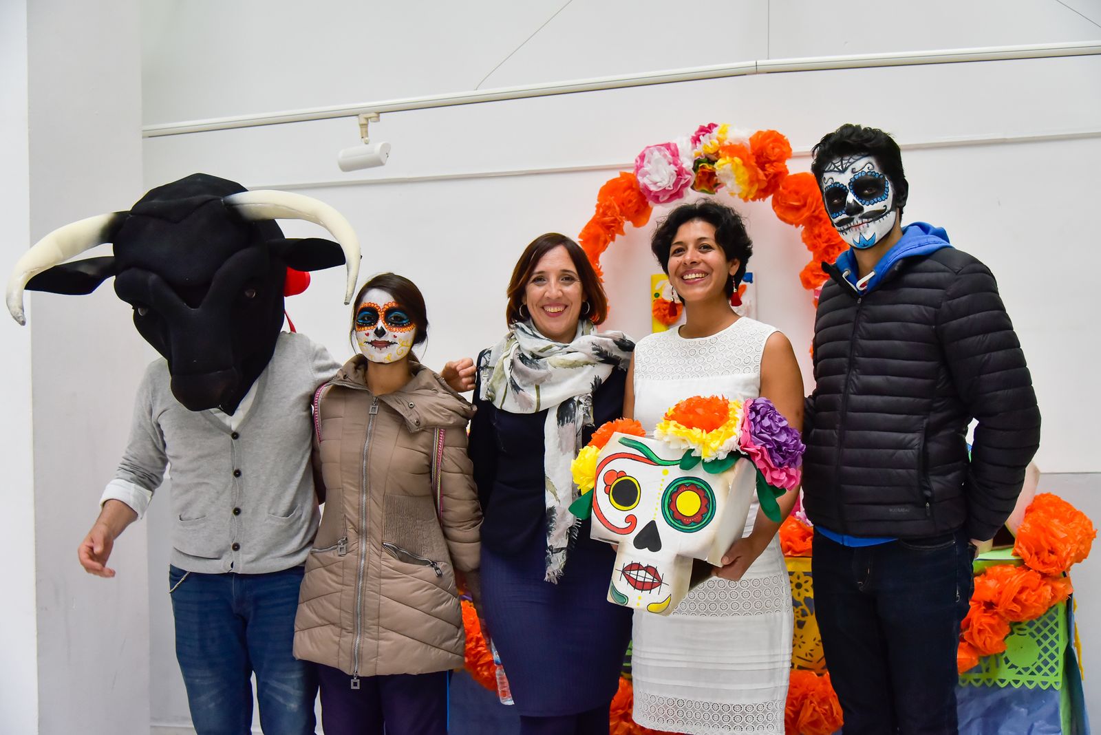 Los participantes en el encuentro de artes escénicas de Huelva.
