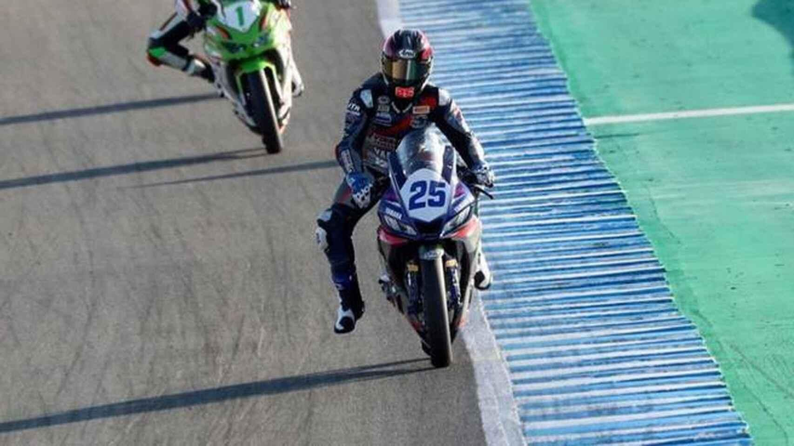 Dean Viñales, rodando este fin de semana en el Circuito de Jerez.